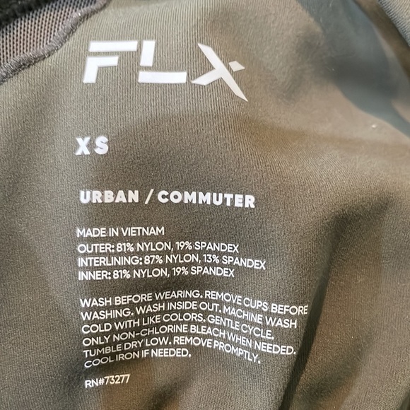 FLX Extra Small Green Activewear Dress with Shorts with Pockets No Pads Stretch - Picture 3 of 15